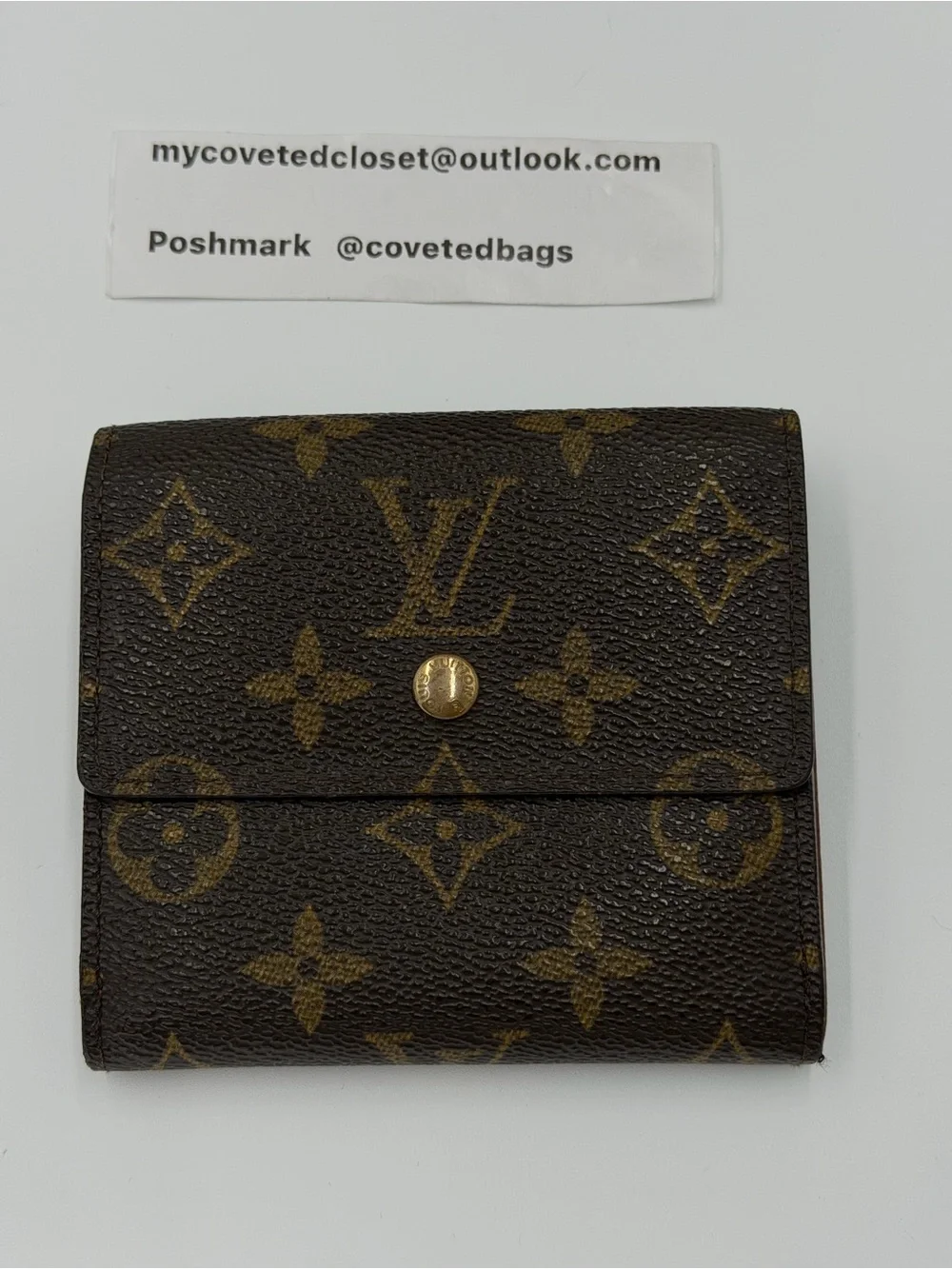 Louis Vuitton Monogram W-Hook Compact Wallet Great Condition w/Entrupy COA - Picture 4 of 15